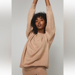 COPY - COPY - NWT Cozy Cotton Silk Pullover Tranquil Tan